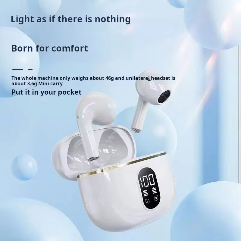 True Wireless Earphone HIFI Stereo Sound Bluetooth Headphones Power Display Earbuds For IPhone Xiaomi Samsung Headset Cable