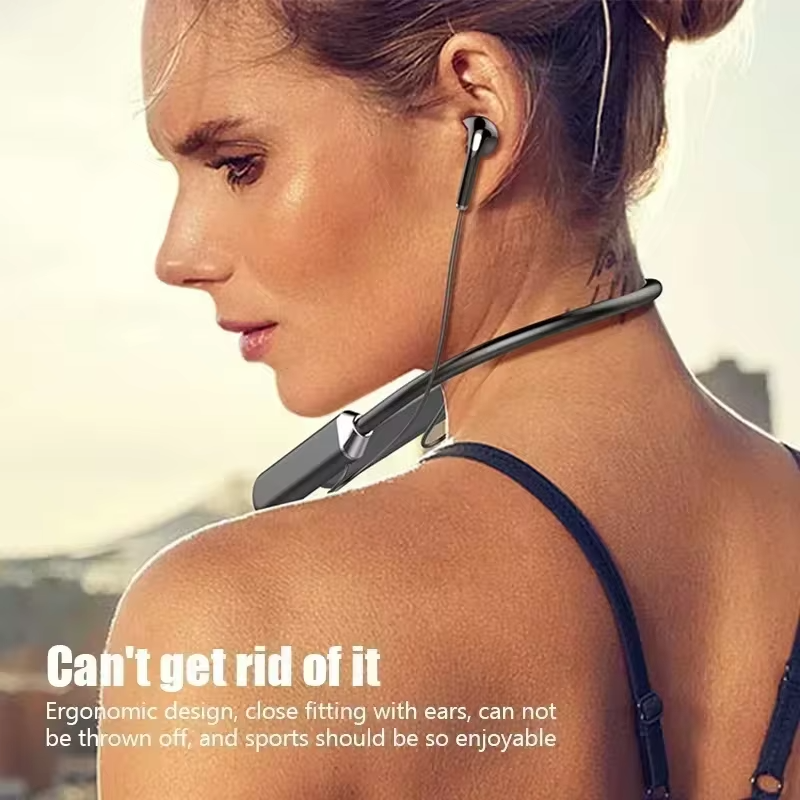 Wireless Neckband Bluetooth Earphones High Sound Quality Stereo Battery Display HD Voice Call Sports Headphones New Product