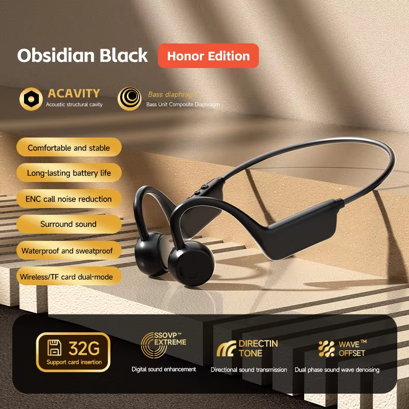 X1PRO New Bluetooth Earphones Non in Ear Running Sports Waterproof Ear Hanging Long Range Bass Earphones