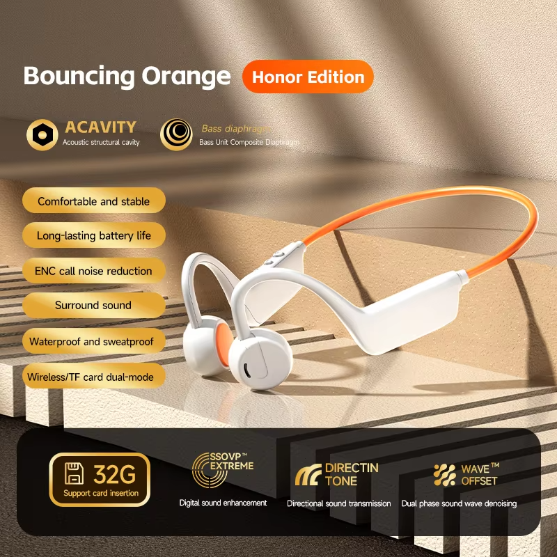 X1PRO New Bluetooth Earphones Non in Ear Running Sports Waterproof Ear Hanging Long Range Bass Earphones